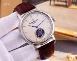 AAA Quality Patek Philippe Calatrava Watch Brown Leather Strap